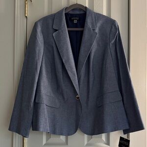Kasper Woman Classic Blue Blazer – Size 20W – NWT